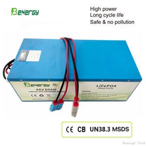 Lithium Ion Battery Pack 48v 60ah Lifepo4 Rechargeable for EV/Golf cart club car, Yamaha, Ezgo ect